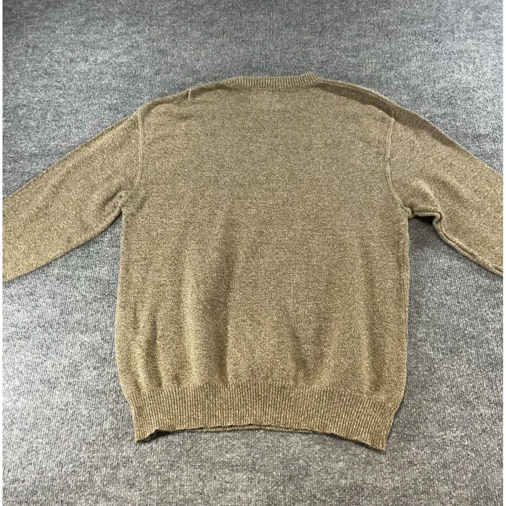 Woolrich Sweater Mens XL Tan Crewneck Knit Pullover Casual Outdoor Warm Classi